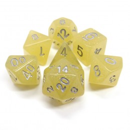 Glitter - Set di dadi (Rosa Tenue / Oro)