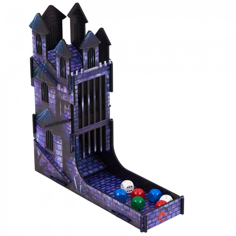 Torre Lanciadadi: Castello con stampa a tema - Blu
