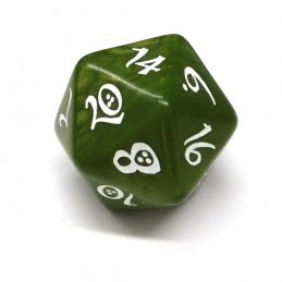 Classici - Set di dadi per GDR (Verde Oliva / Bianco)