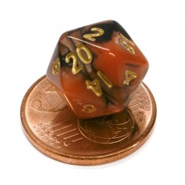 Set di dadi Mini: Nero / Arancione