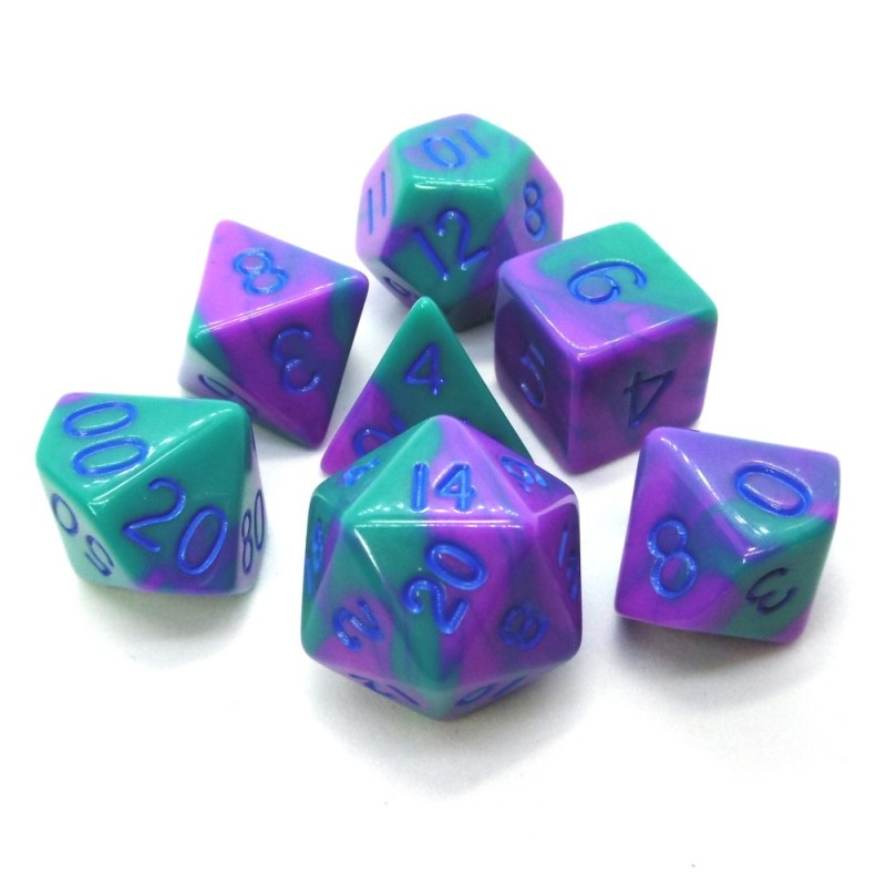 Combo Attack - Set di dadi (Viola / Ciano)