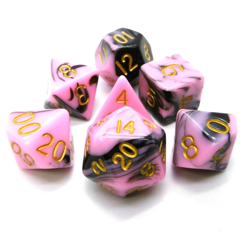 Combo Attack - Set di dadi (Rosa/ Nero)