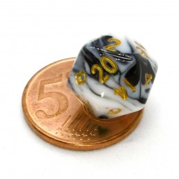 Set di dadi Mini: Marmoreo / Rosso