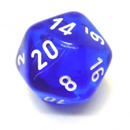 Trasparenti - Set di dadi (Blu / Bianco)