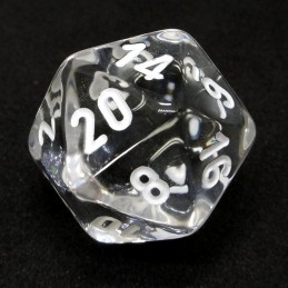 Trasparenti - Set di dadi (Trasparente / Bianco)