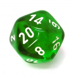 Trasparenti - Set di dadi (Verde / Bianco)
