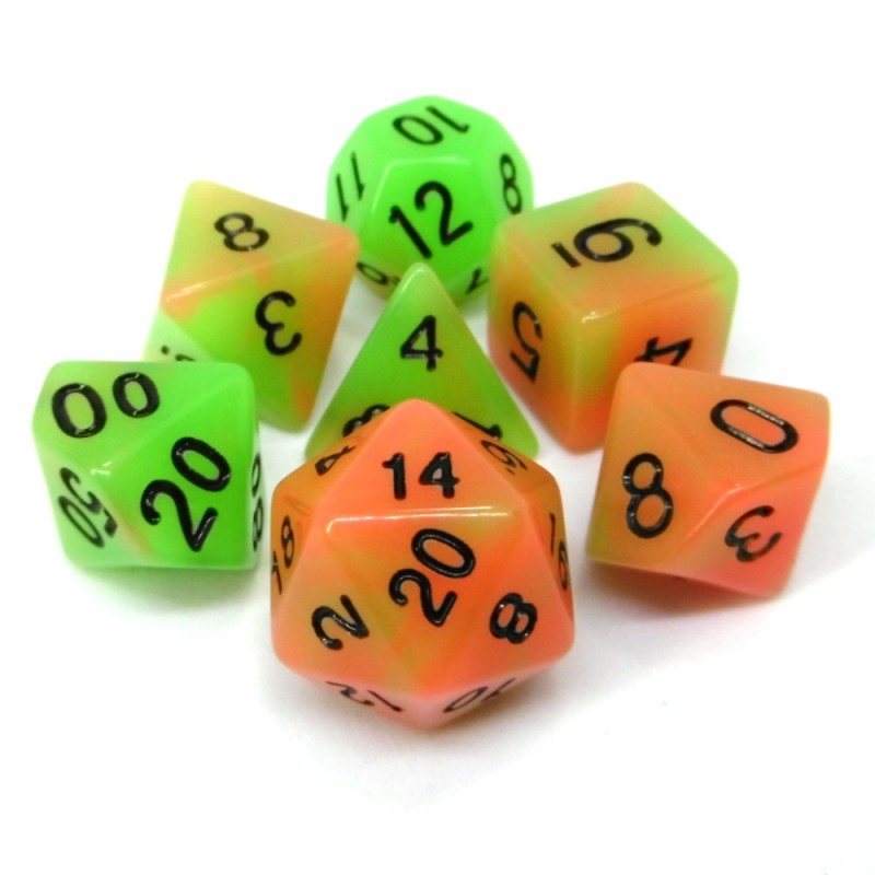 Fosforescenti - Set di dadi Mela