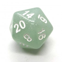 Glitter - Set di dadi (Grigio / Bianco)