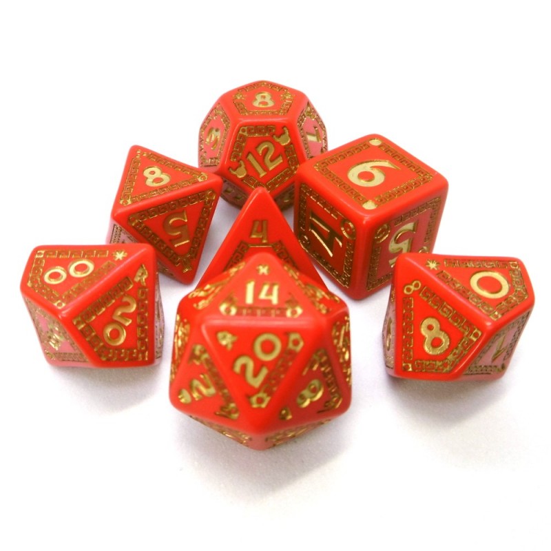 RuneQuest: Set di dadi Rosso / Oro
