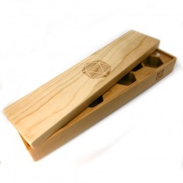 Scatola Portadadi Rettangolare in Legno di Ciliegio