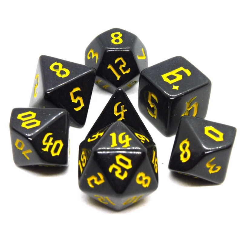 Opachi - Set di dadi (Blu Sporco / Oro