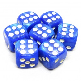 Perlati - Set di 7 dadi d6...