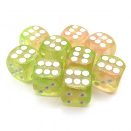 Glitter - Set di 9 dadi d6...