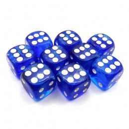 Glitter - Set di 9 dadi d6...