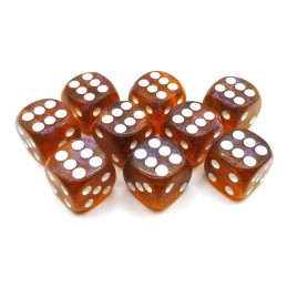 Glitter - Set di 9 dadi d6...