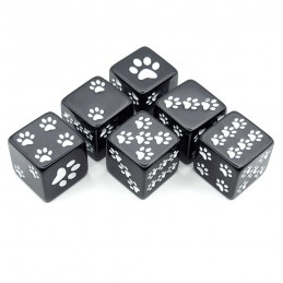Gatti: Set di Dadi d6 (Nero...