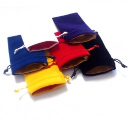 Sacchetto portadadi in velluto con fodera in raso - 10 x 15 cm