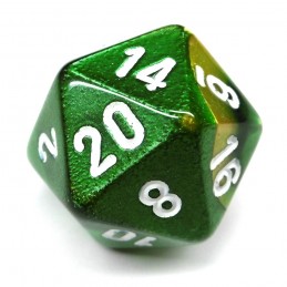 Gemini - Set di dadi (Oro-Verde / Bianco)