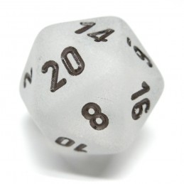 Ghiacciato - Set di dadi (Trasparente / Nero)