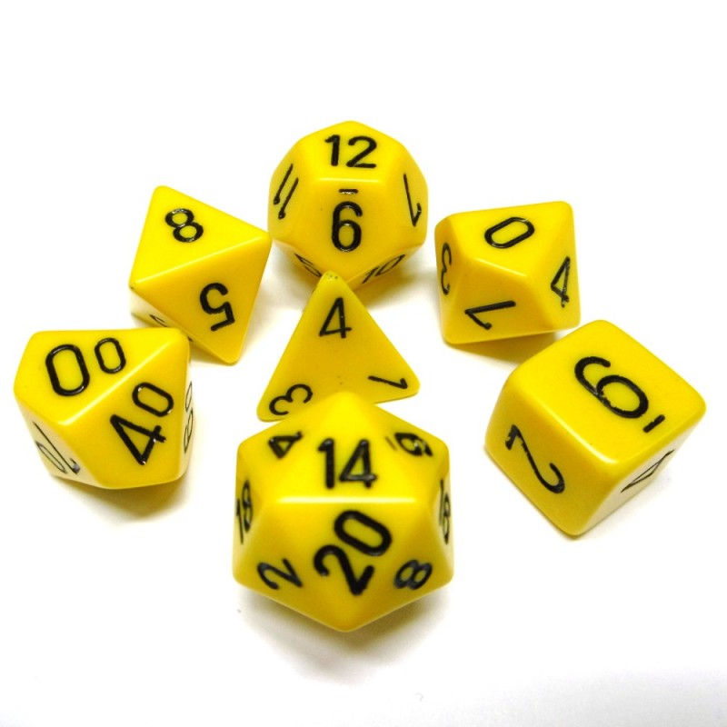 Opachi - Set di dadi (Giallo / Nero)