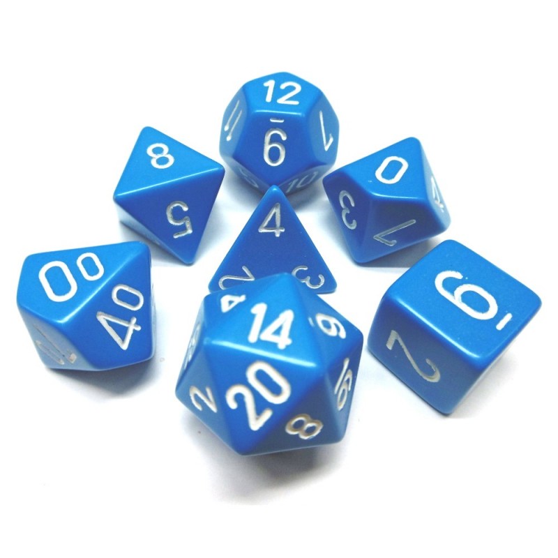 Opachi - Set di dadi (Blu chiaro / Bianco)