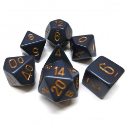 Opachi - Set di dadi (Blu Sporco / Oro)