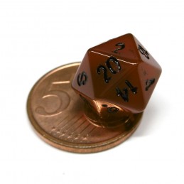 Mini - Set di dadi in Pietra Nanica (Corniola)