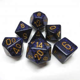 Maculati - Set di dadi (Cobalto dorato)
