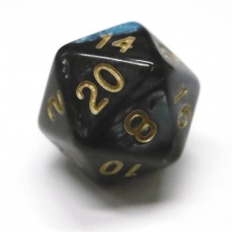 Impressive - Set di dadi (Ciano / Nero)