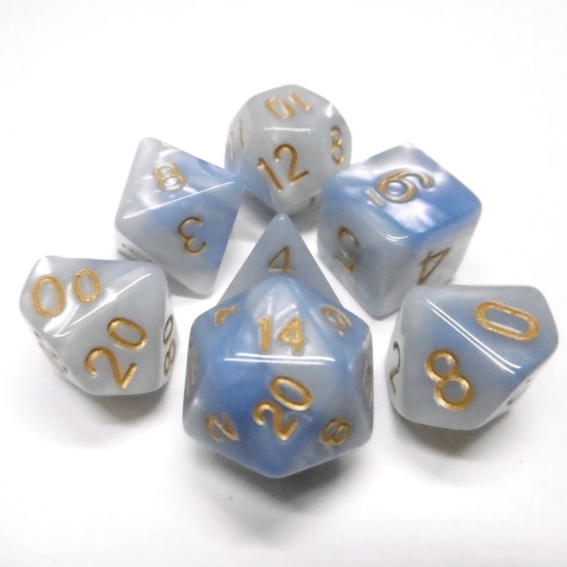 Impressive - Set di dadi (Bianco / Blu)