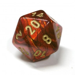 Scarab - Set di dadi (Scarlatto / Oro)