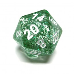 Glitter - Set di dadi (Verde / Bianco)
