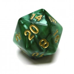 Perlati - Set di dadi (Verde / Oro)