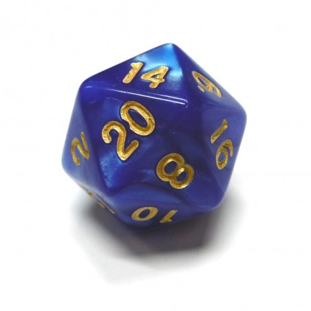 Scarab - Set di dadi (Blu Sangue / Oro