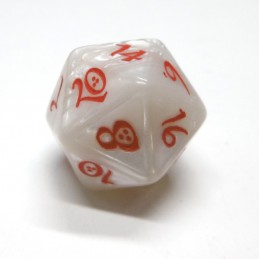 Classici - Set di dadi elfici (Bianco Perla / Rosso)