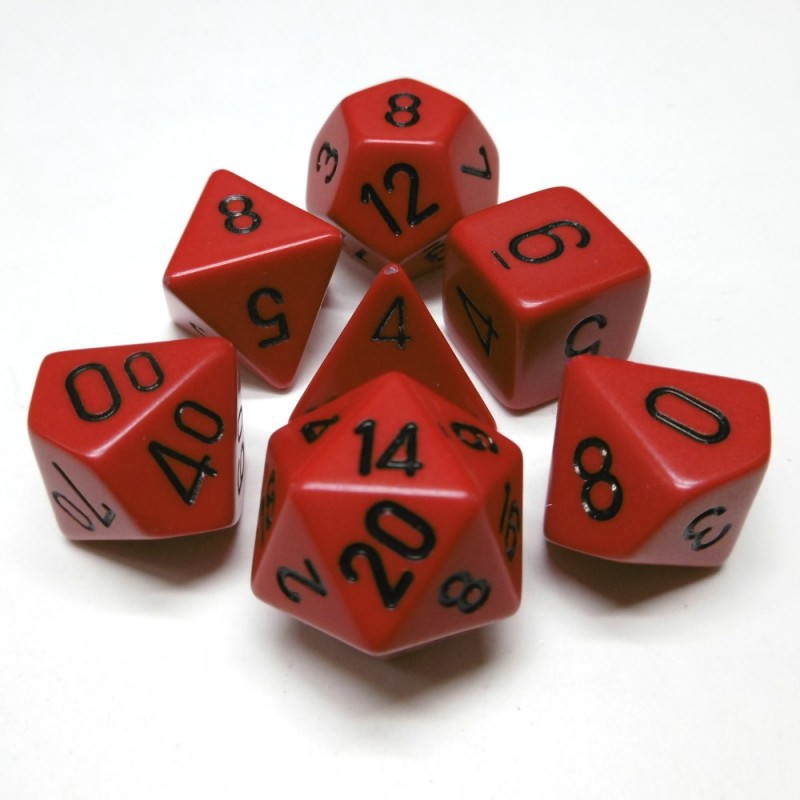 Opachi - Set di dadi (Rosso / Nero)