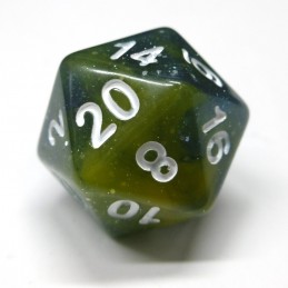 Glitter - Galaxy Set di dadi (Blu / Giallo)