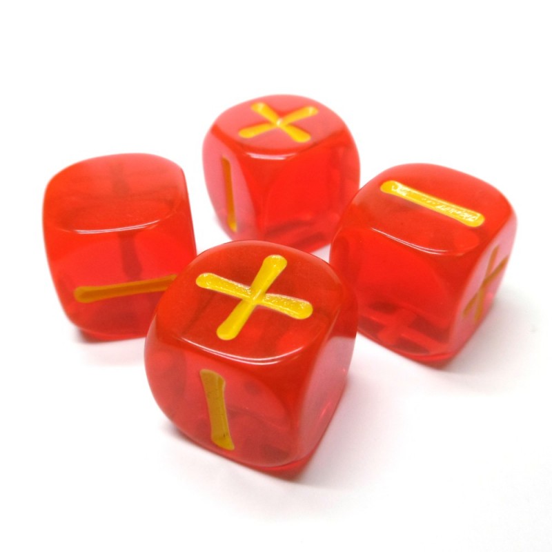 Set di dadi Fate/Fudge: Fuoco