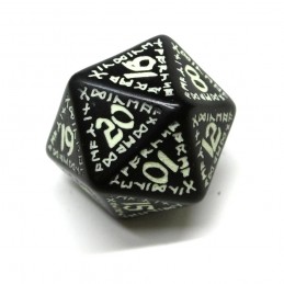Runici - Set di dadi (Nero / Fosforescente)