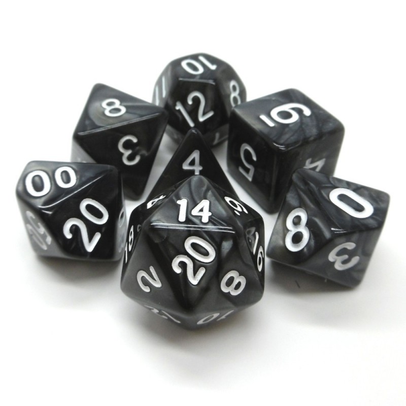 Perlati - Set di dadi (Nero / Bianco)