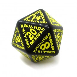 Runici - Set di dadi (Nero / Giallo)