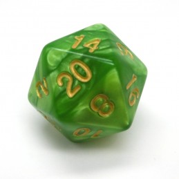 Perlati - Set di dadi (Verde Chiaro / Oro)
