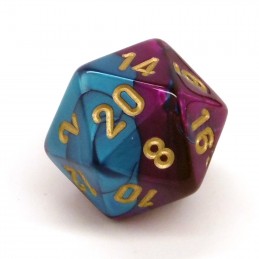 Gemini - Set di dadi (Viola-Ciano / Oro)