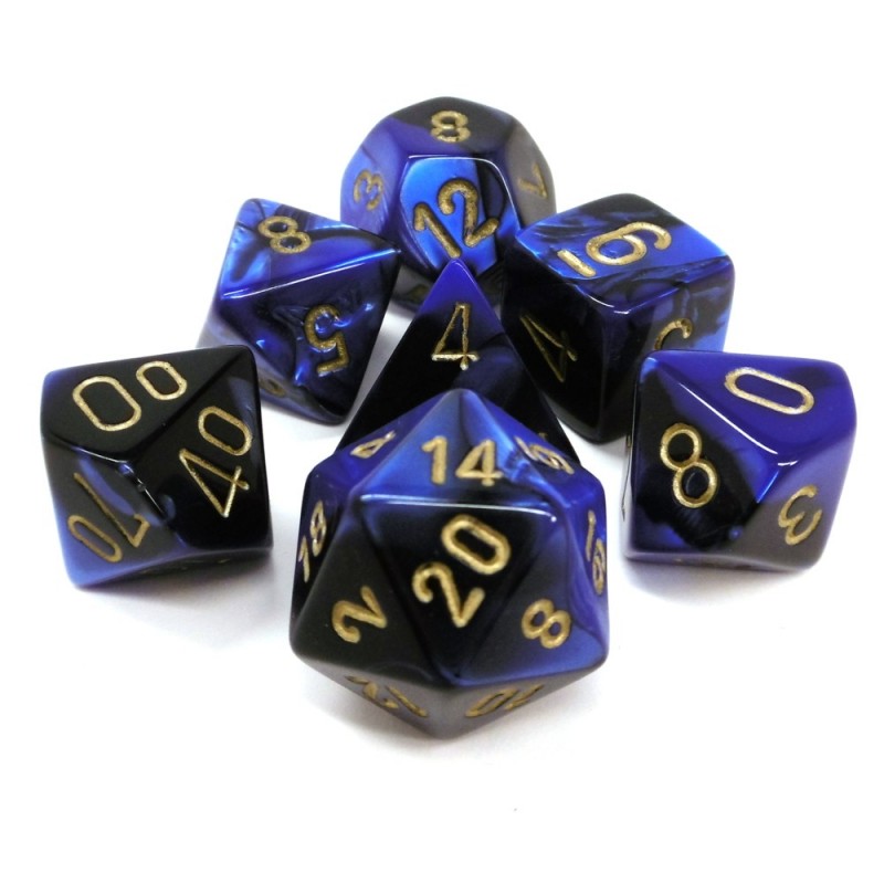 Gemini - Set di dadi (Rame-Verde acqua / Argento)