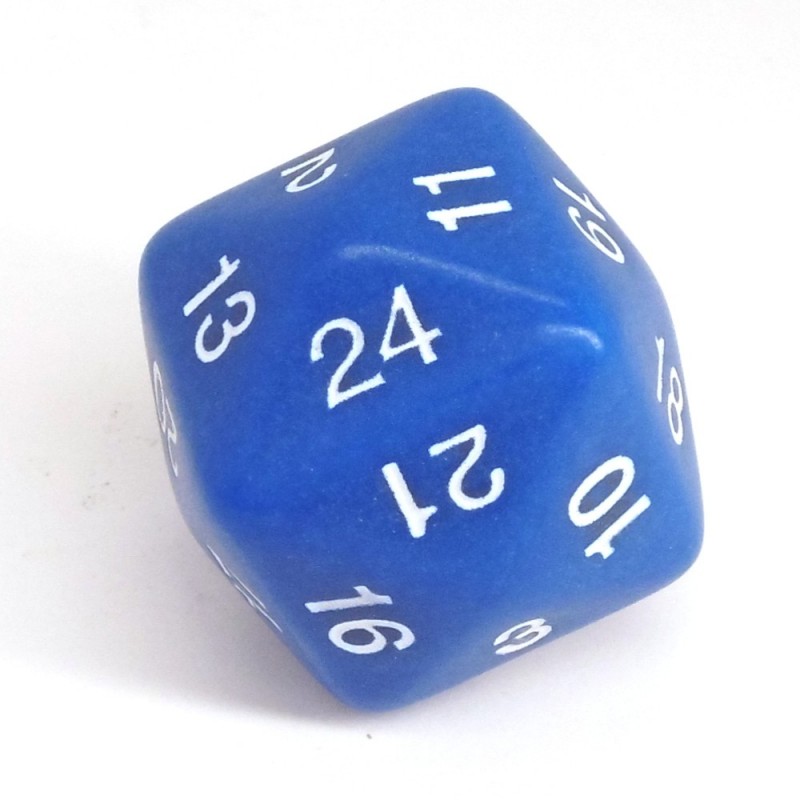 Opaco - Dado singolo d24 (Bl)