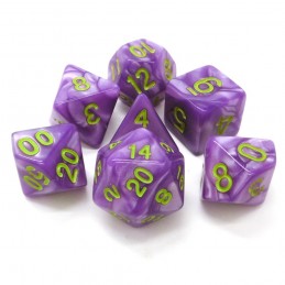 Perlati - Set di dadi (Blu Chiaro / Giallo)